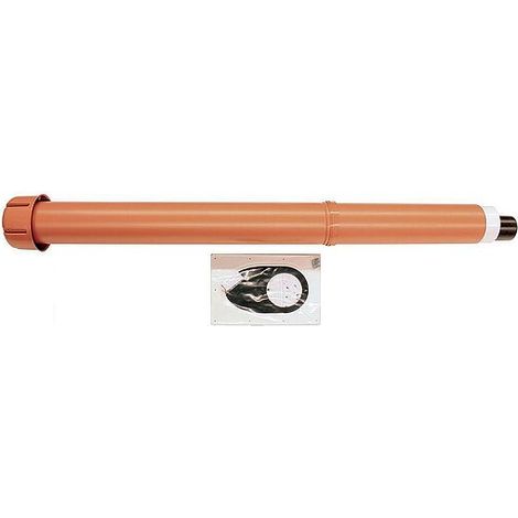 senkr. Dachdurchführung Brennw. Luft-/Abgasführung 110/160 mm rot