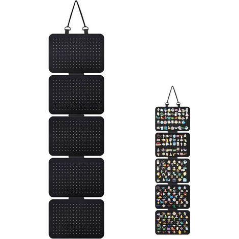 BUNTHAUS Support mural pour broche à suspendre Pin Display Holder Boîte de rangement murale à suspendre pour broches Porte-épingles pour affiche Noir