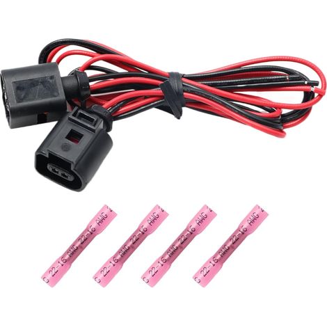 2 Broches Kit de Réparation Prise Capteur Connecteurs pour Faisceau Câbles Capteur Température pour A4 A6 A8 Q5 Q7 Connecteur Faisceau Câbles 1J0973702 (1/5)