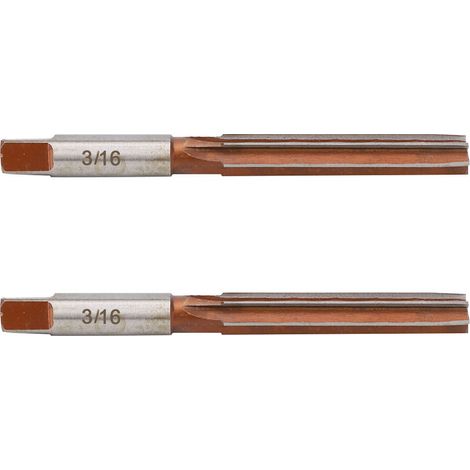 2 pièces Alésoir conique à queue droite système américain pour alésage, 3/16 pouce (1/5)