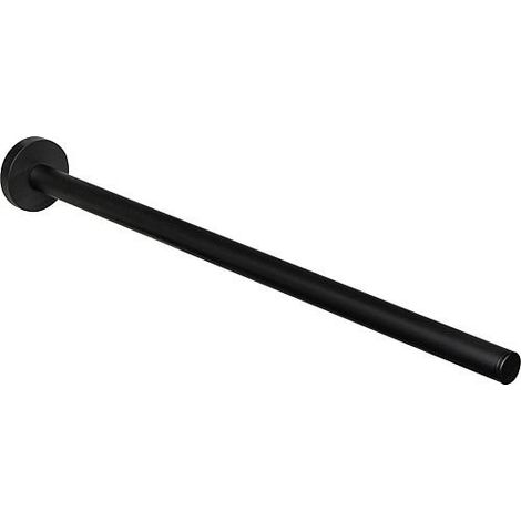 Porte-serviette Eldrid nero laiton, noir, 1 bras fixation incluse