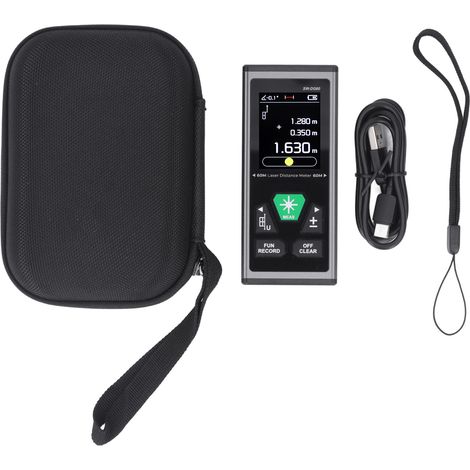 Telémetro láser dual recargable por USB, herramienta de medición láser digital multifunción de alta precisión SW-DG60 (1/5)