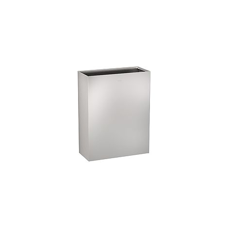 Poubelle murale KWC Rodan, acier chrome-nickel, 60 litres