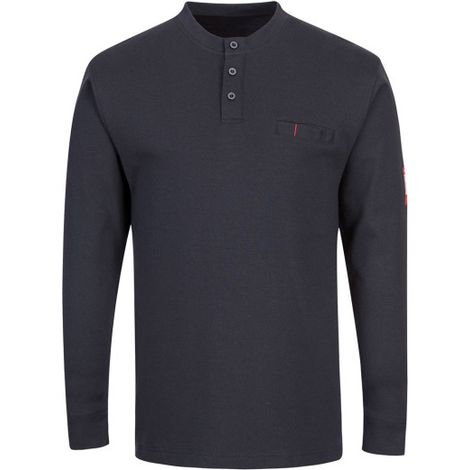 Henley antiestática y resistente a la llama FR32 XL Azul Marino