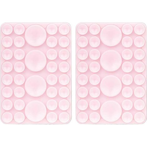 Support de téléphone à ventouse en silicone, accessoire mains libres pour téléphone, support de téléphone adhésif en silicone rose (1/5)