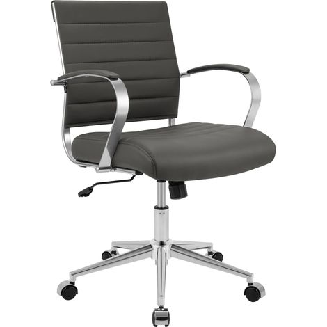 Bürostuhl Oakland Kunstleder grau