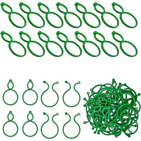 500 pièces de tuteurs pour plantes grimpantes, attaches pour bouquets de plantes, porte-anneaux, support pour tomates, accessoires de décoration de jardin (1/5)