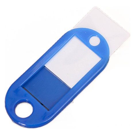 Étiquettes porte-clés souples en plastique coloré, couleurs assorties, lot de 10 (1/5)