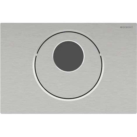 Placca Geberit Sigma10 Round Spazzolato / Lucidato - Comando Wc Elettronico  115.856.SN.6 Acciaio Spazzolato (1/3)