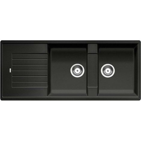 Blanco – Évier 2 bacs en Silgranit anthracite 116x50 cm – Montage sur plan – Profondeur 190 mm – SKU 515605