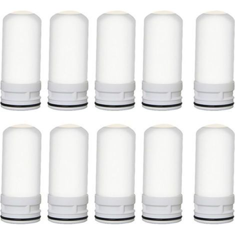 Cartouche de Rechange Céramique pour Filtre à Eau 10 Pièces Facile à Installer (1/4)