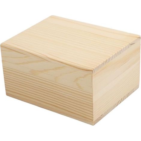 DIY Pine Wood Storage Box 10x8cm (1/5)