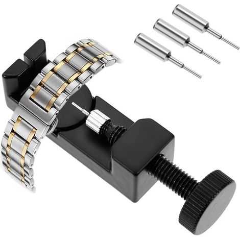 Kit de retrait de maillons de montre, outil d'extraction de broches, réparation de bracelet de montre, lot de démontage de bracelet. (1/5)