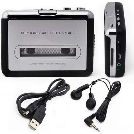 Cassette Converter USB Super Cassette to MP3 Audio Converter Capture Music Player (1/4)