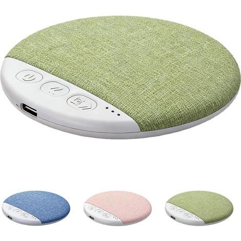 Schlaf-Lautsprecherkissen, 2026 Bluetooth-Kissenlautsprecher mit Weißrausch-Timer, kabelloser Einschlafhilfe, Stereo-Bass und persönlichen Schlaf-Kopfhörern (grün). (1/5)
