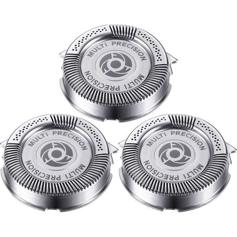 3 Pièces Têtes de Remplacement de Rasoir SH50/ 52 Compatibles avec Series 5000 (S5xxx), AquaTouch (S5xxx), AquaTouch (AT8xx, AT7xx) et PowerTouch (PT8xx, PT7xx), 9 Lames (3 Pièces) (1/5)