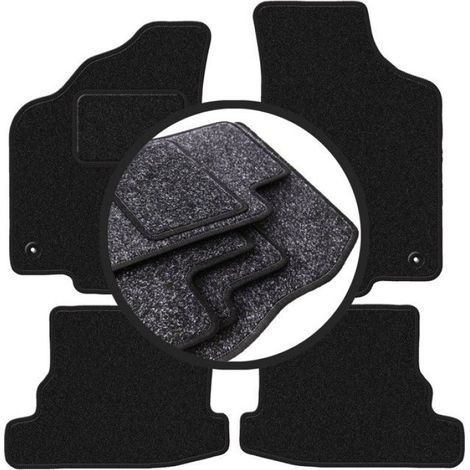 Tapis De Voiture - Polypropylène - Pour Volkswagen Polo III 6N Berline (1994-1999) - Anthracite - Lot De 4 (1/5)