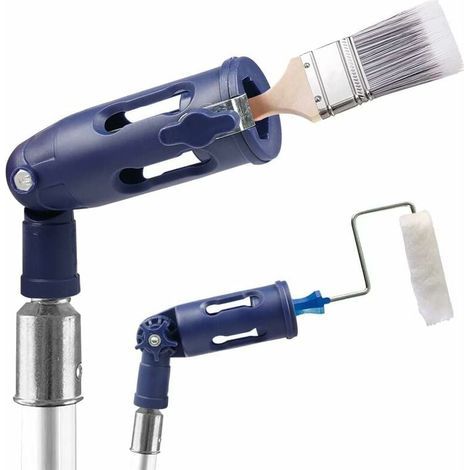 Rallonge Pinceaux Multi-Angle, Extension Brosse Rouleau avec Angles Réglables, Outil de Bordure pour Murs/Plafonds (1/5)
