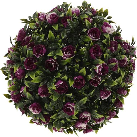 Artificial Purple Plastic Topiary Ball, Indoor Decor (1/5)