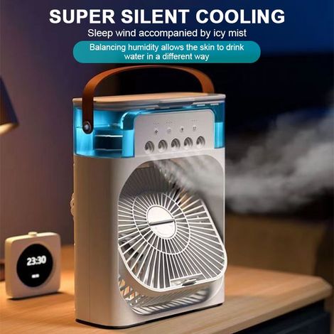 Ventilador nebulizador con depósito de agua - Aire acondicionado instantáneo, diseño moderno - KZQ (1/5)