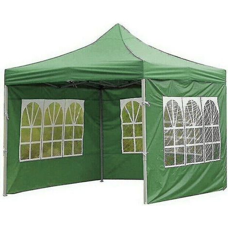 Tente de camping pliable imperméable, abri de jardin avec bâche anti-pluie, tonnelle de plein air verte, auvent portable résistant à l'eau, 3x3m, kit de protection solaire. (1/3)