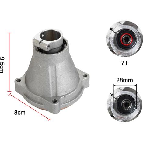 (28 mm 7T) Ensemble bloc de connexion pour tondeuse, remplace le carter de tambour d'embrayage, pièces pour tondeuses à gazon et débroussailleuses (1/5)