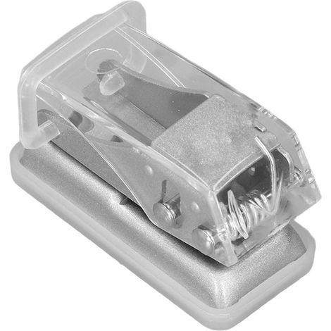Perforatrice manuelle transparente miniature à un seul trou, idéale pour le scrapbooking, les cartes en papier et la papeterie de loisirs créatifs.
