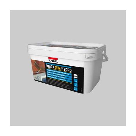 Kit riparazione impermeabilizzante soudagum hydro kit soudal 1 kg - col. bianco