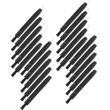 20 Brosses Magnétiques de Nettoyage pour Prothèses Auditives avec Boucle à Cire, Kit Multifonction pour Écouteurs Noir (1/5)
