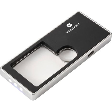 TOOLCRAFT TO-10283190 Loupe à main avec éclairage LED Grossissement: 3 x, 10 x Lentille: (Ø) 15 mm n (1/5)