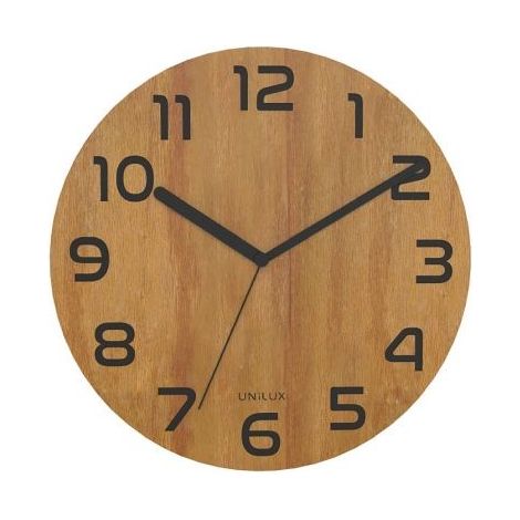 RELOJ PARED UNILUX PALMA BAMBOO 30,5 CM