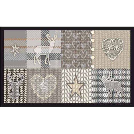 Alfombra de terciopelo invierno 45 x 75 cm Alfombra de terciopelo invierno 45 x 75 cm - Mercury