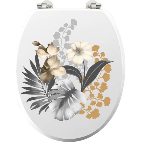 Abattant WC Kelly Blanc 46x37.5 cm (1/5)