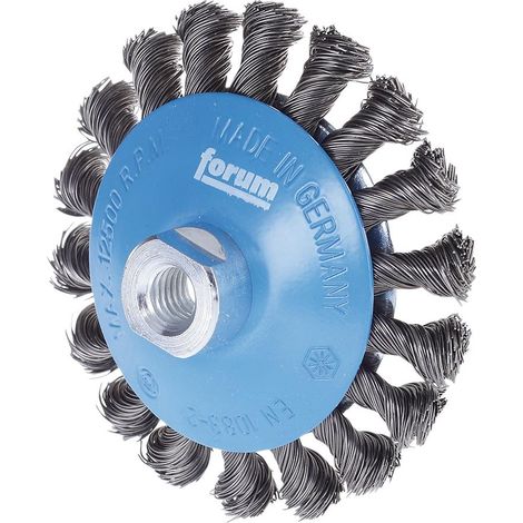 Forum Kegelbürste Stahldraht M14 100 x 0,50 mm gezopft (1/3)