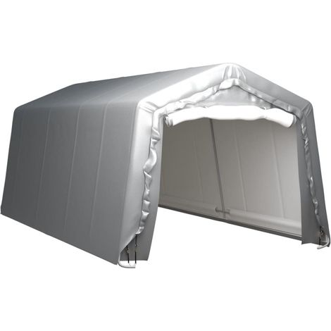 Tente de rangement Style Moderne - Tonnelle Barnum - Pavillon de Jardin - 300x600 cm Acier Gris Chic-761676 (1/5)
