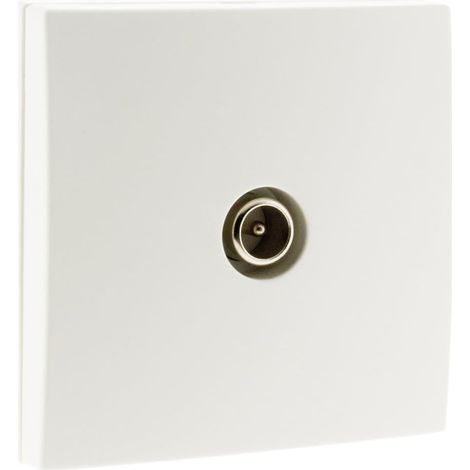 Prise mural TV pose saillie d.9.52 Bel'Vue blanc (1/5)