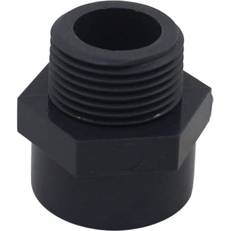 SHINING HOUSE Embout filete pvc male 20 25 32 40 50 63 75 90 110mm embout a visser piscine raccord mixte pvc manchon fileté pvc (Diamètre Interne 40mm - 1-1/4" filetage)