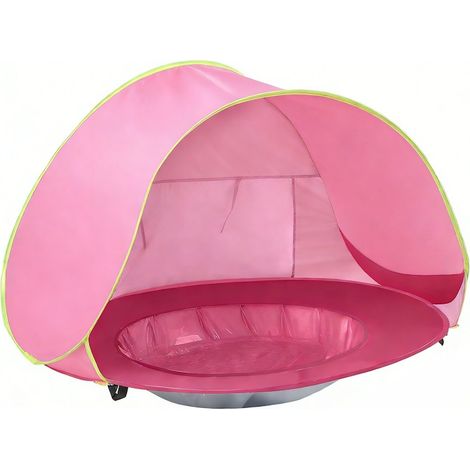 Tente de plage portable pour bébés, avec parasol, protection UV 50+, dimensions 47, 2 x 30, 3 x 23, 6 pouces (1/5)
