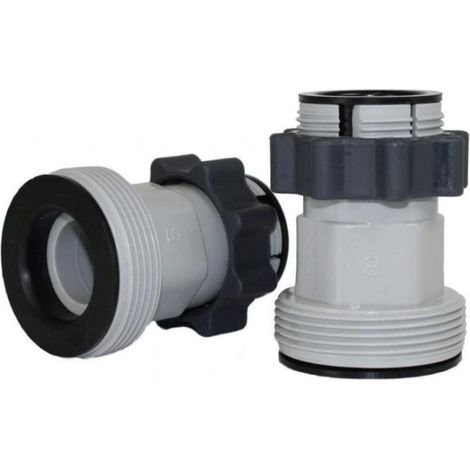 Adaptateur de tuyau de piscine Intex B Game 4572, diamètre 1,5", compatible avec les vannes de piscine de 1,25" de diamètre.