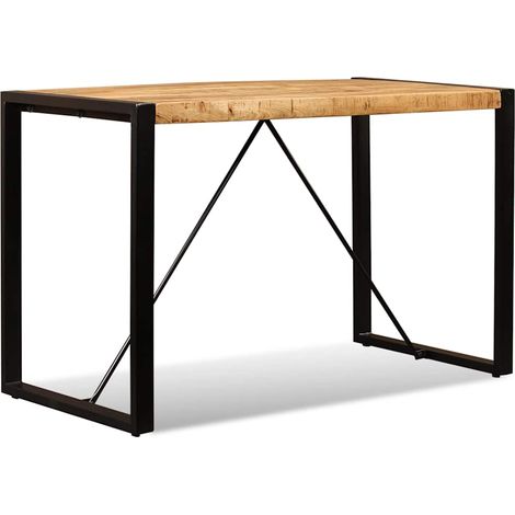 Maison Exclusive - Esstisch Raues Massives Mangoholz 120 cm (1/5)