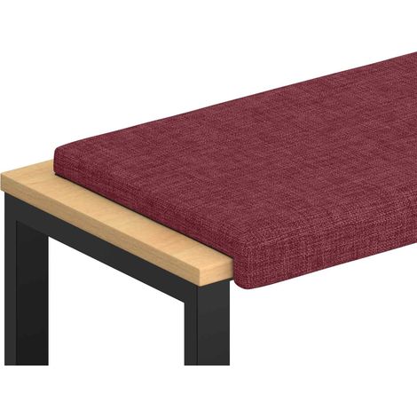 Maison Exclusive - Cuscino per panchina Tessuto Rosso Vino Profondità 35 cm (1/5)