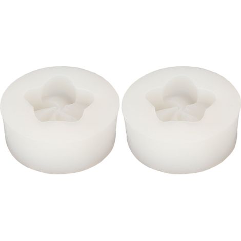 Moule à fleurs 3D en silicone translucide, résistant à haute température, démoulage facile, lot de 2, pour chocolat, fondant et pâtisserie. (1/5)