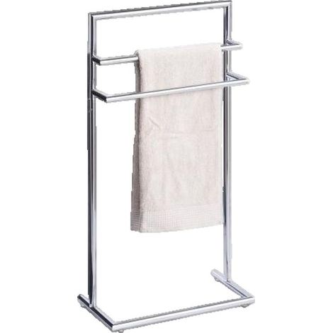 Zeller Toallero de metal cromado 43,5x23x83 cm