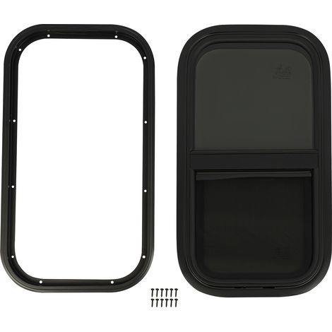 Fenêtre coulissante pour camping-car, fenêtre coulissante étanche avec moustiquaire, fenêtre de remplacement pour caravane (550 x 300 mm) (1/5)