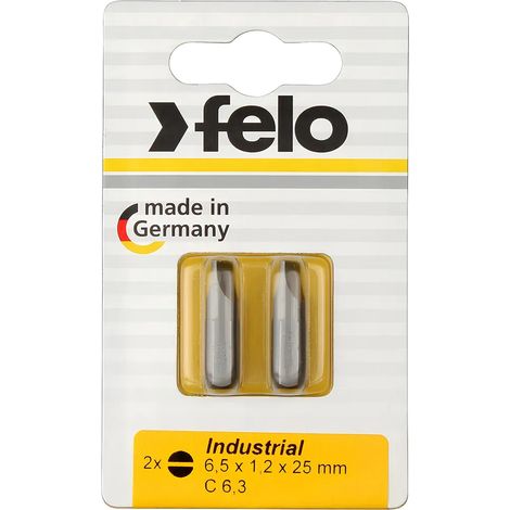 Set punte cacciavite Felo c6.3x25 2 pezzi piatti