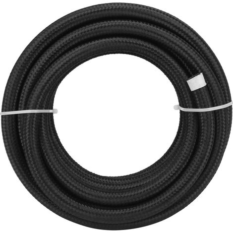 Durite Carburant Flexible 6M Noir 3/8in 20FT 6AN Remplacement Ligne Huile Essence Industriel Tuyau Caoutchouc Fournitures (1/5)