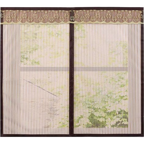 Moustiquaire magnétique invisible autocollante pour fenêtre ou porte, 80 x 100 cm (1/4)