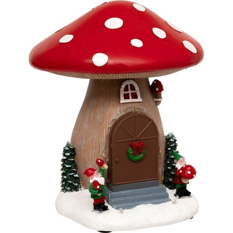 Fungo luminoso del villaggio casa 12 led musicale - Atmosphera créateur d'intérieur (1/4)