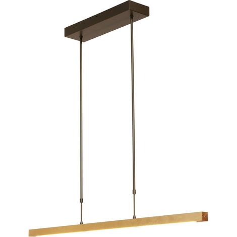 Lampe suspendue noire Real 3 avec de l'or 100cm - 2975-GL-S-2XP-DW