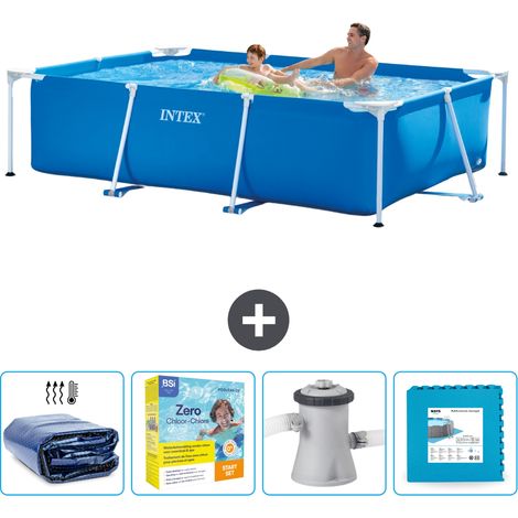 Intex Piscine Tubulaire Rectangulaire - 260x160x65 cm - 5-pièces  SCB9 (1/5)